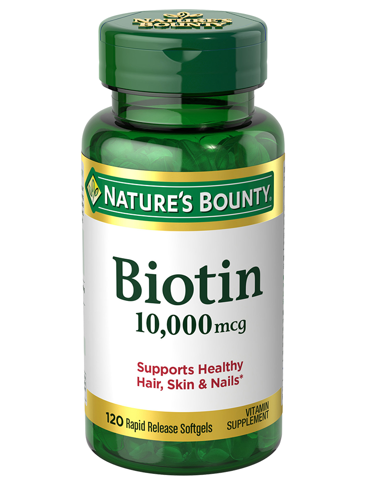 Natures Bounty Ultra Strength Biotin 10,000 Mcg Softgels, 120 Ea
